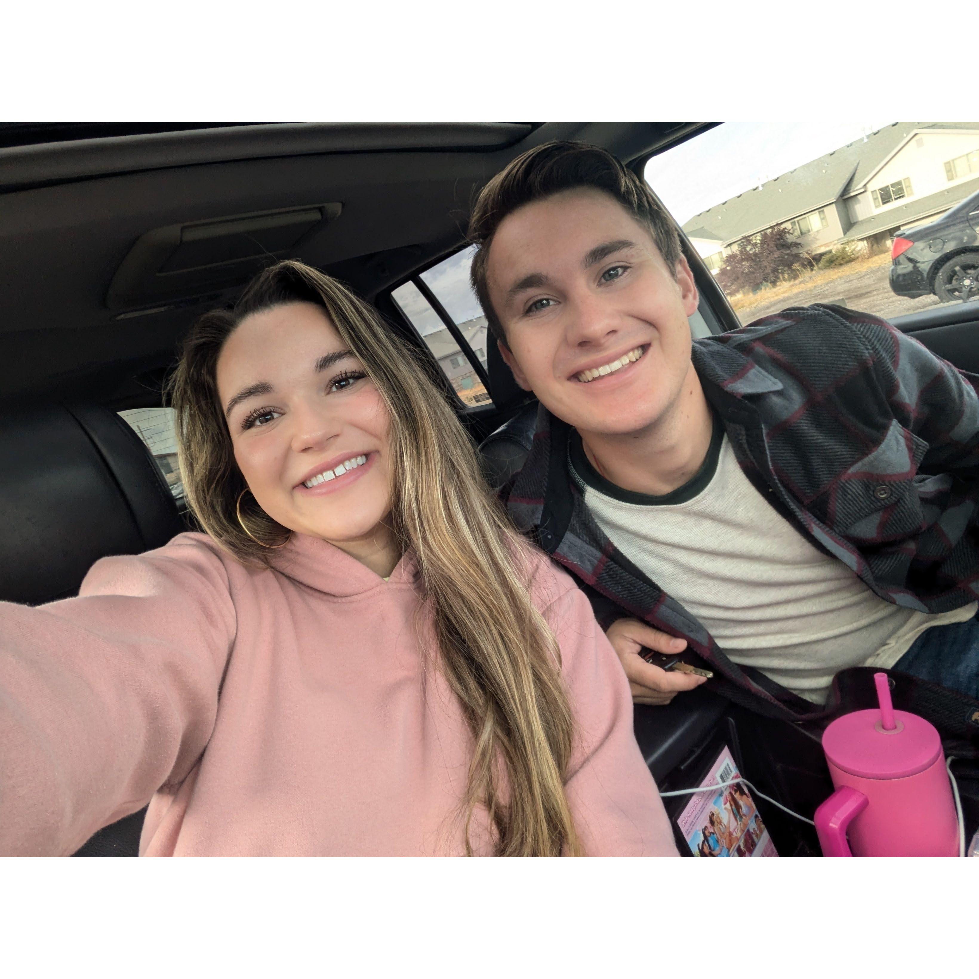 Just an absolutely gorgeous girl wearing Hayden's hoodie