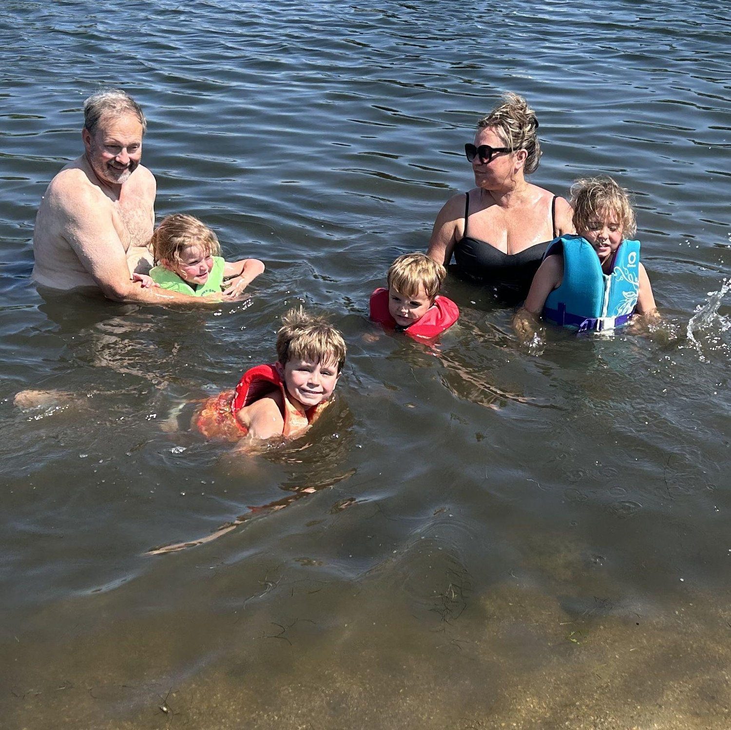 First Swim in our Pond