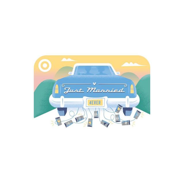 Just Married Car Target Giftcard