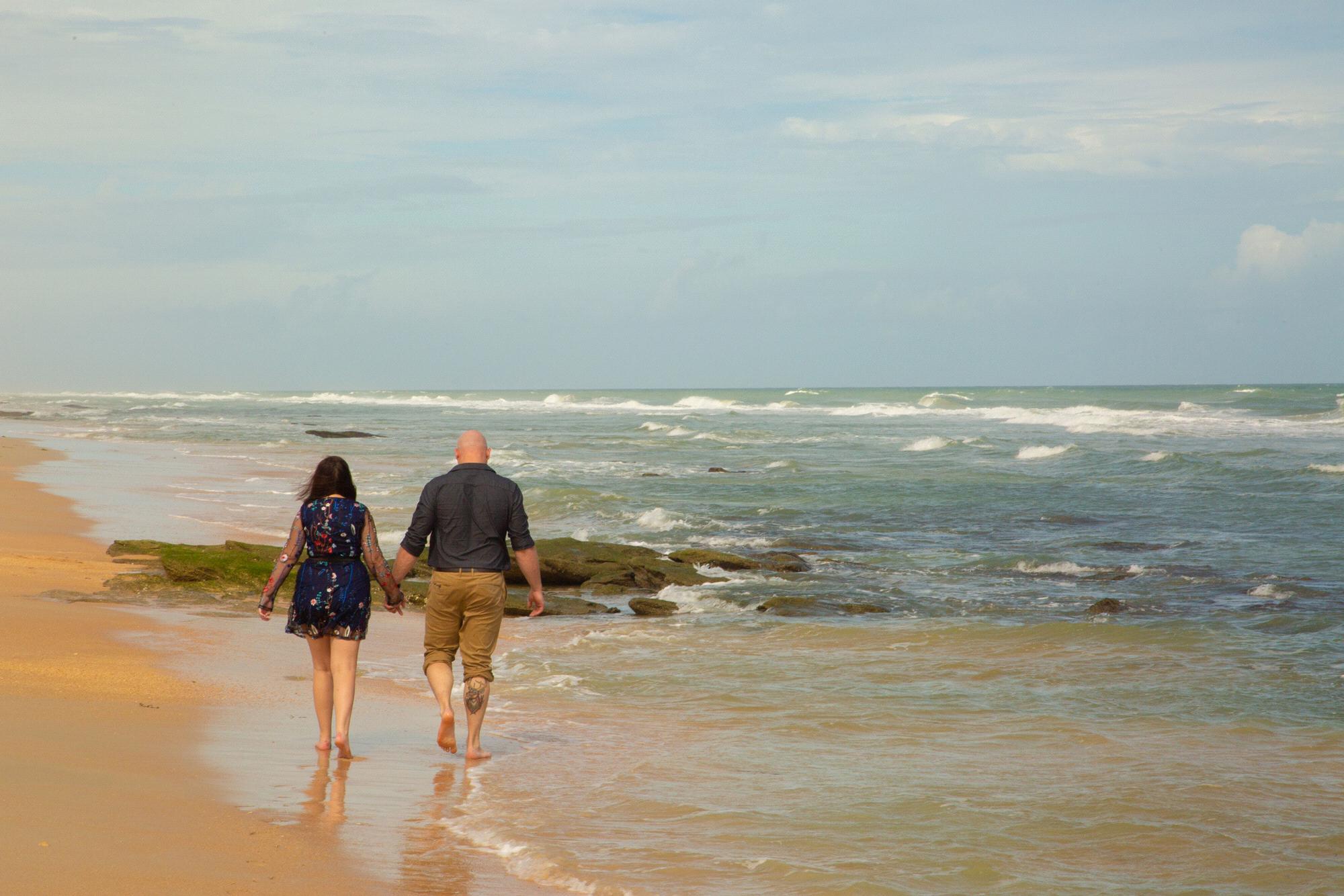 One of 5 times that Kayla got Nate to go to the beach while they lived in Florida.