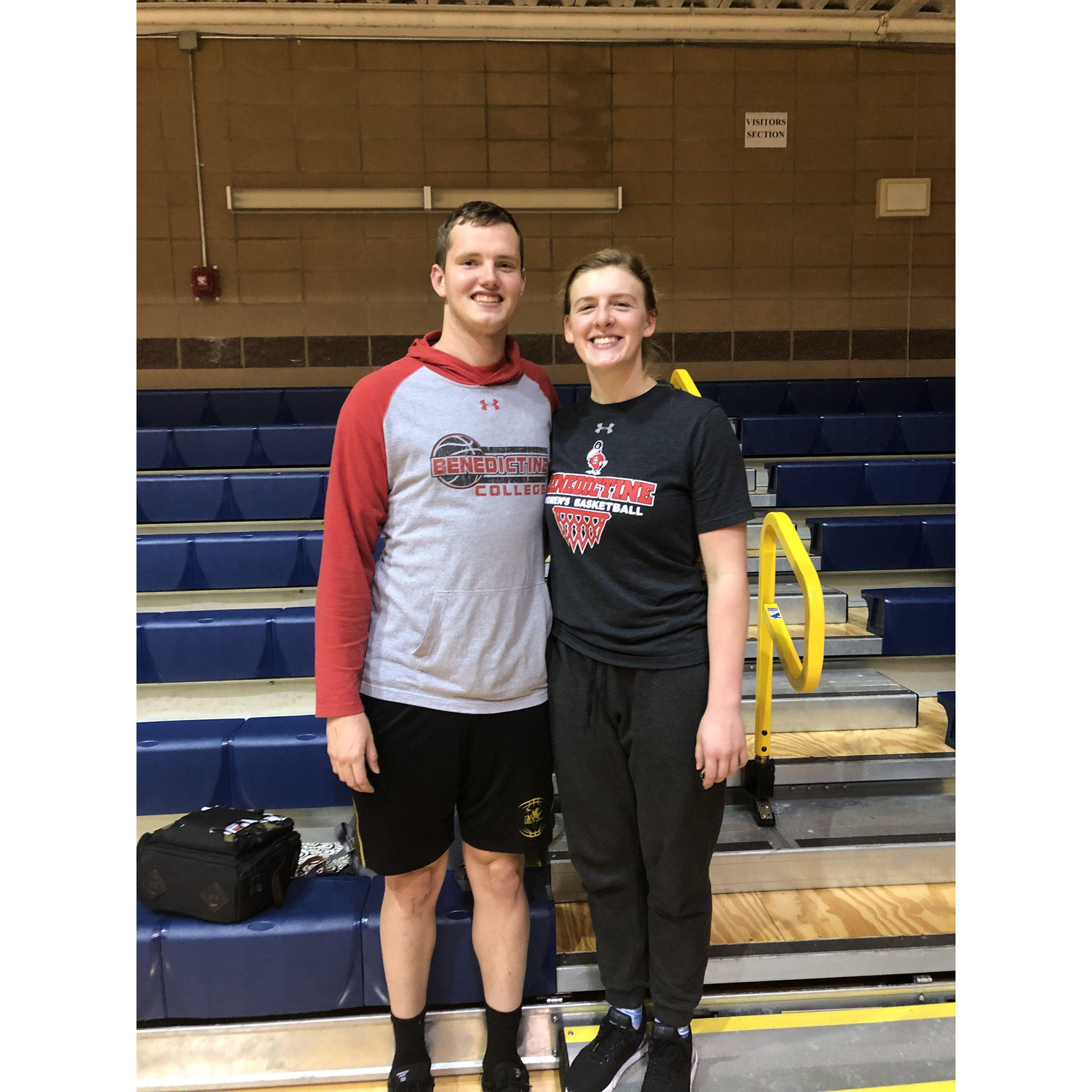 Almost the same height here.