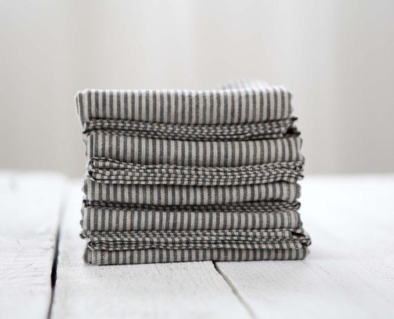 Striped Linen Napkins (set of 4)