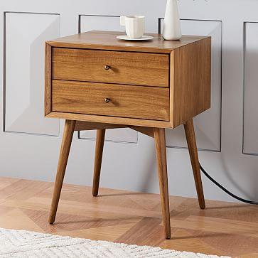 Matching Mid-Century Charging Nightstands