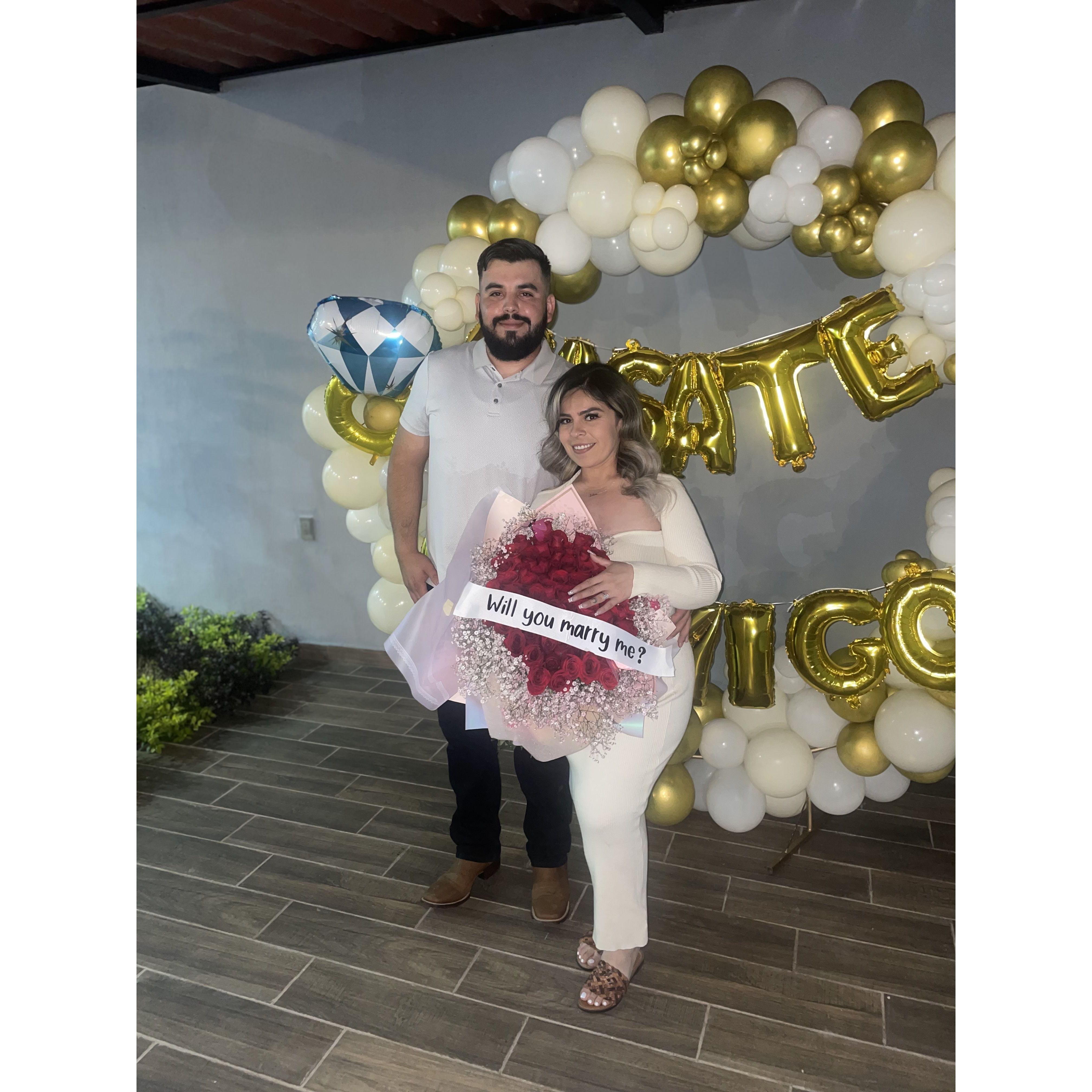 The day you asked me to be yours forever