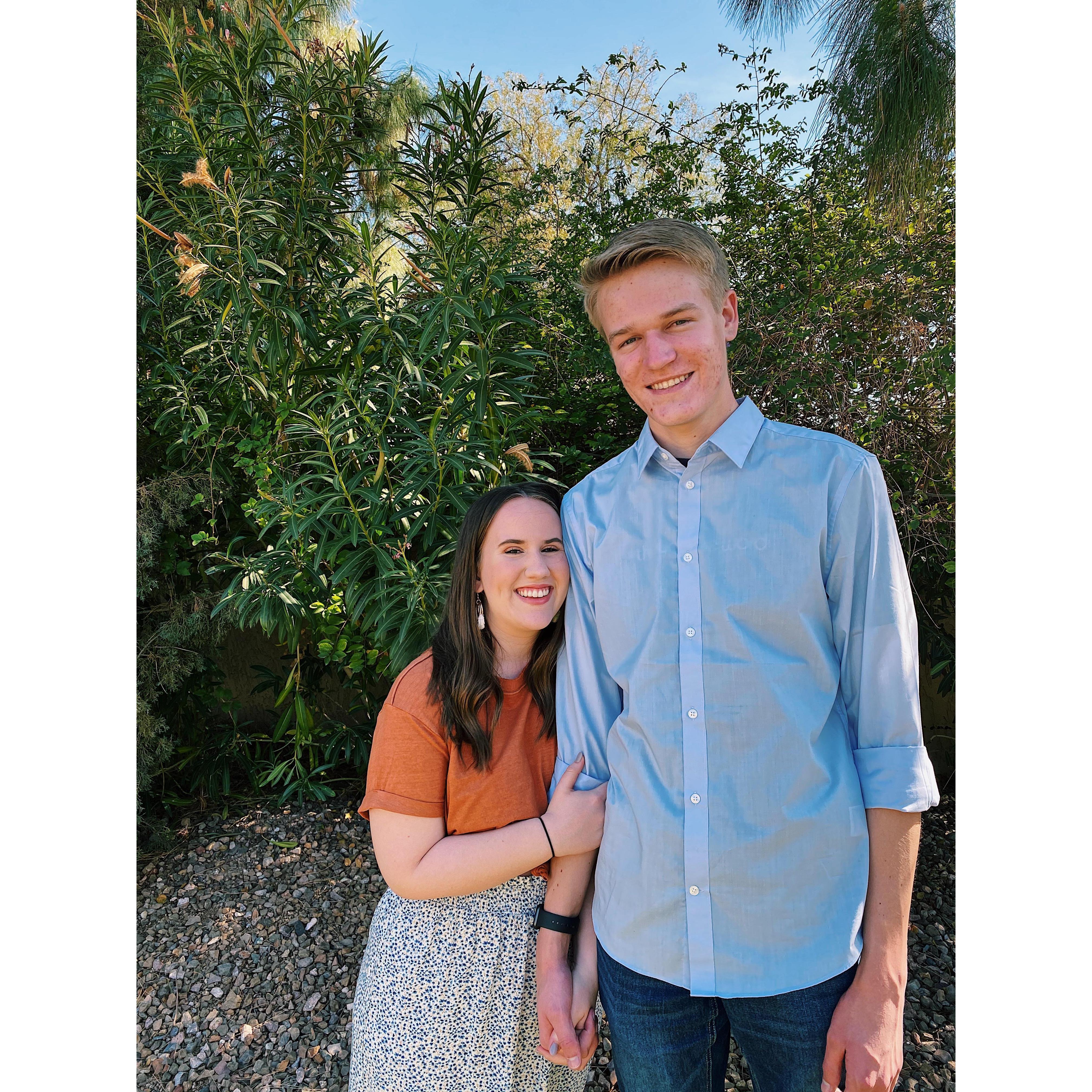 Nick and Caitlin celebrated their second Easter together!