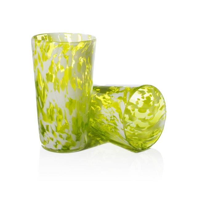 Pint Glass - Lime Green Mix - Set of 4