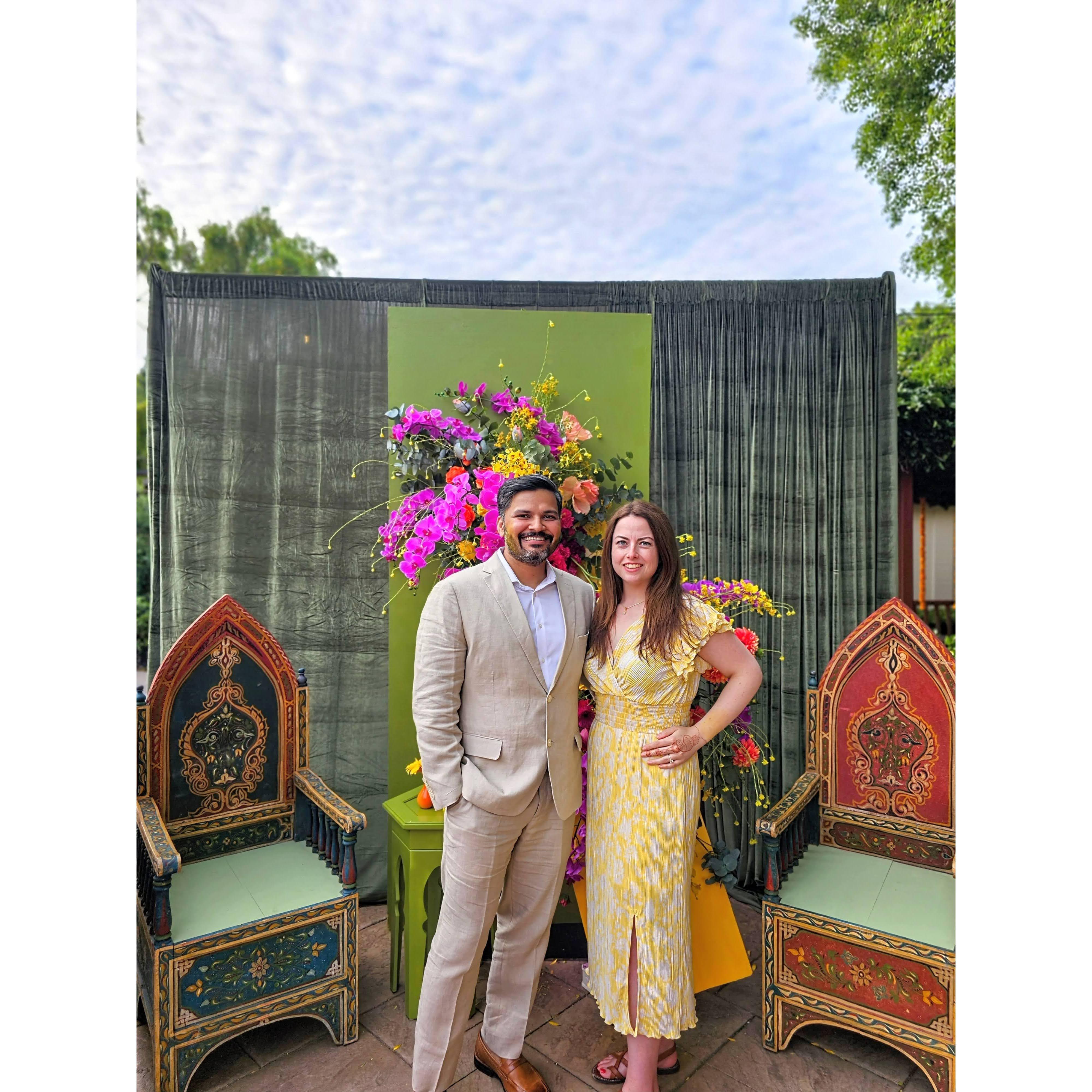 At Jaya and Nazim's wedding