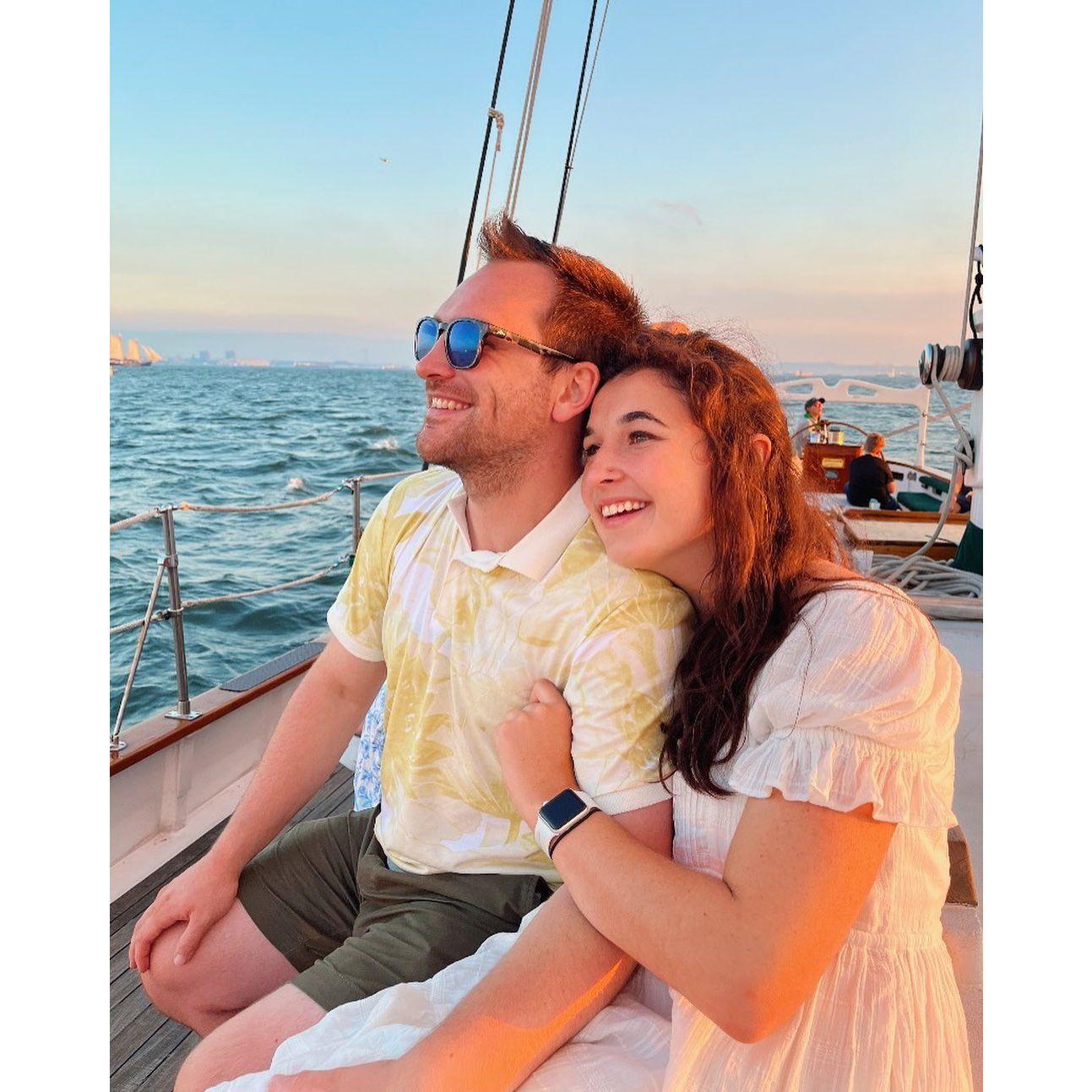 NYC is another favorite place of ours to visit. This sunset sailing cruise is one of Emma's favorite memories with Brian!