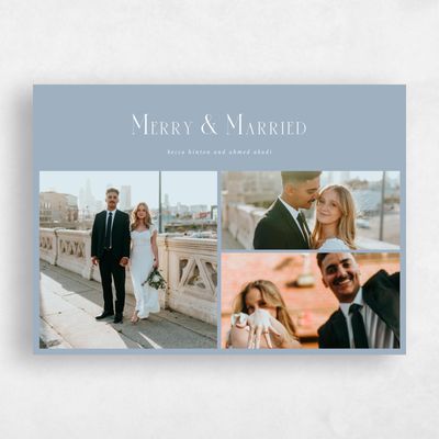 Powder Blue Holiday Card - Millington