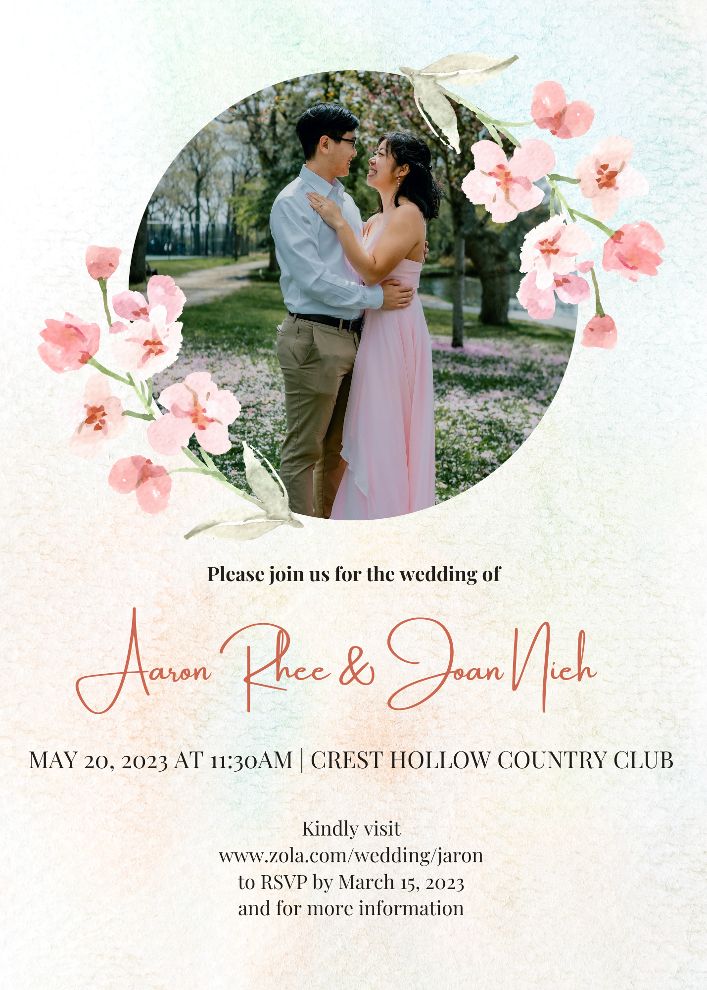 The Wedding Website of Joan Nieh and Aaron Rhee