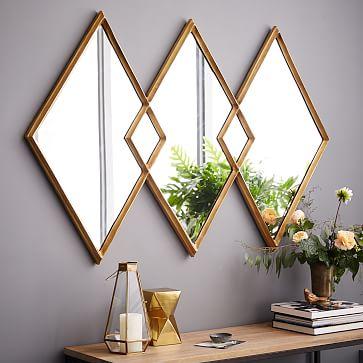 Overlapping Diamonds Mirror