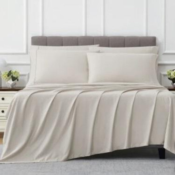Kirkland Signature 680 Thread Count Sheet Set - Beige/Cal King