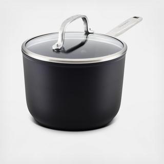 Hard-Anodized Induction Nonstick Saucepan with Lid