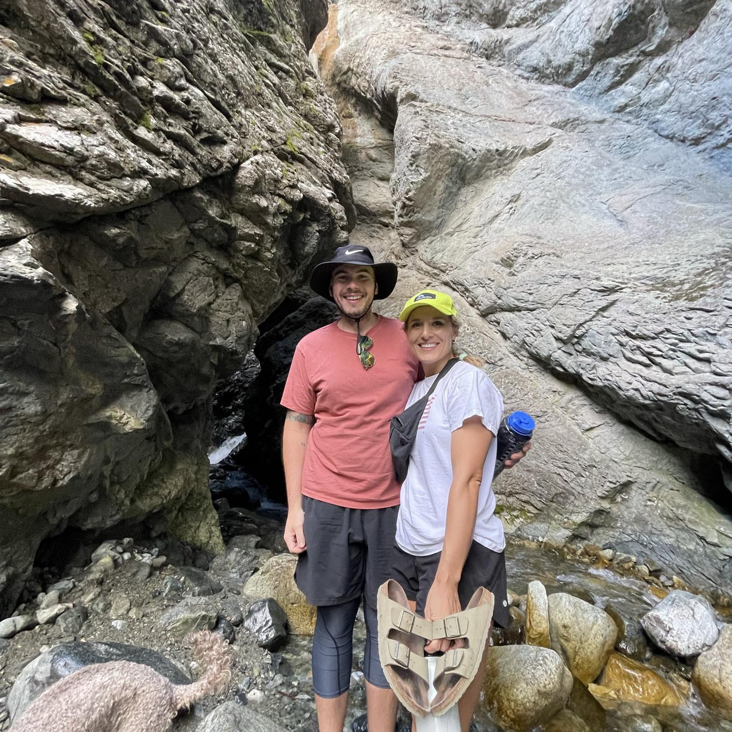 Drew’s 35th Bday in Crestone, CO. Hiking through a waterfall canyon. September 2022