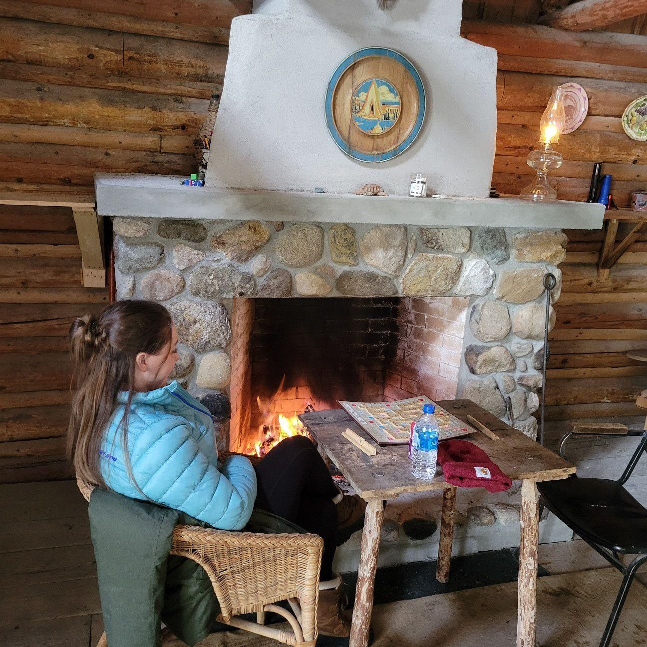 Scrabble at the cabin on Sugar Lake