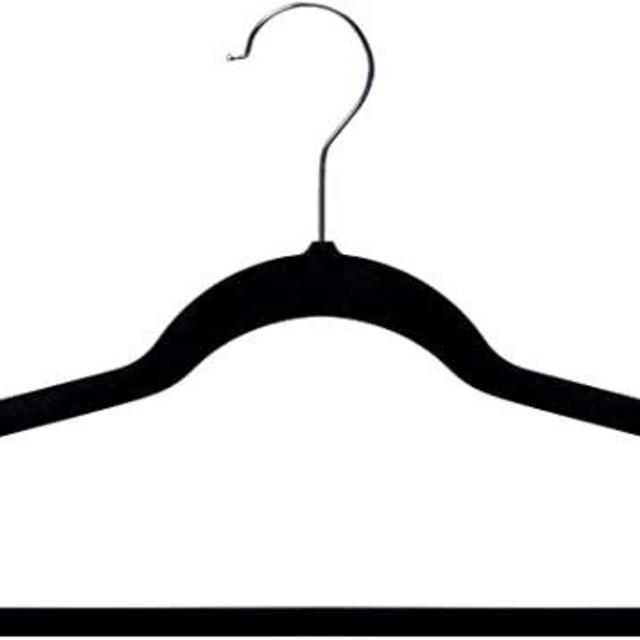 AmazonBasics Velvet Suit Clothes Hangers, 100-Pack, Black