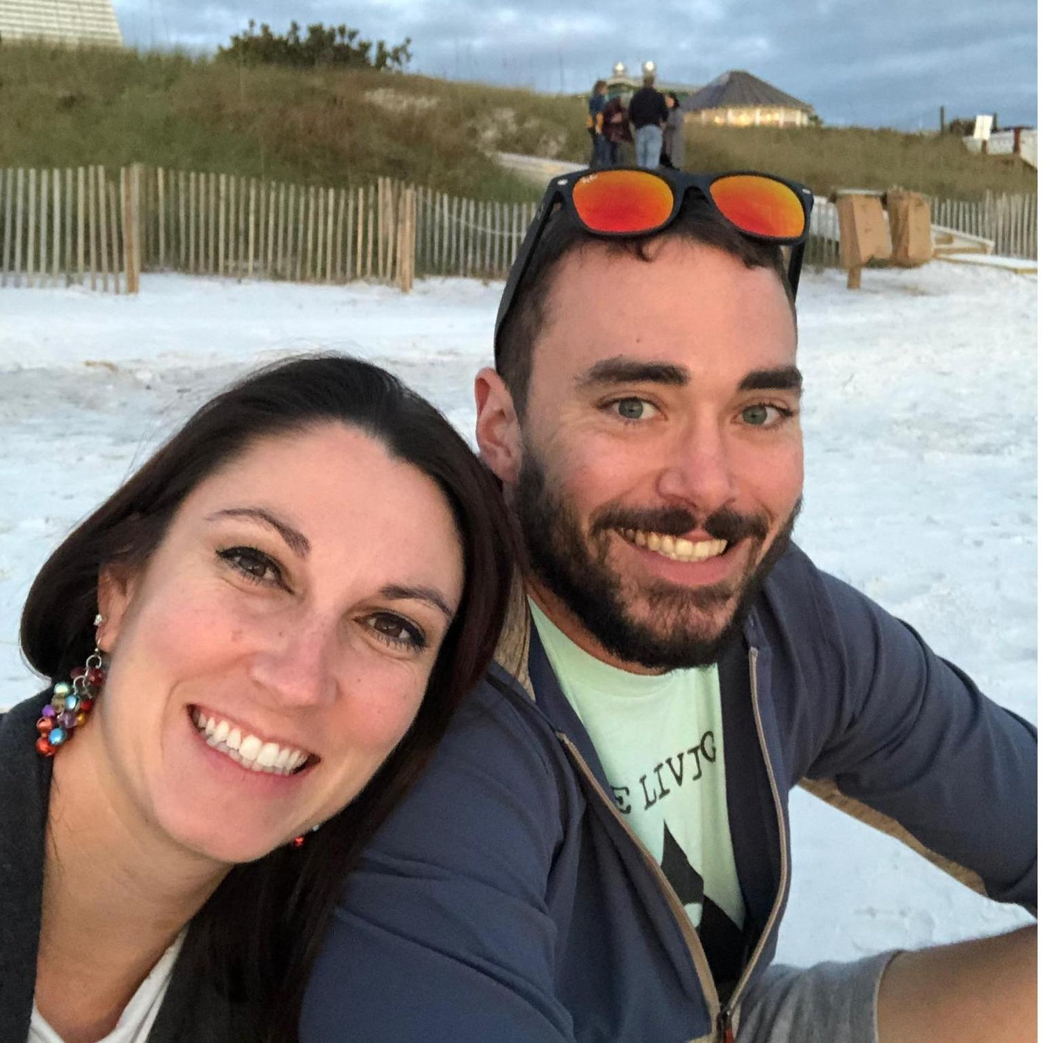 Spending a warm Christmas Eve on the beach at our favorite spot in Florida on 30A