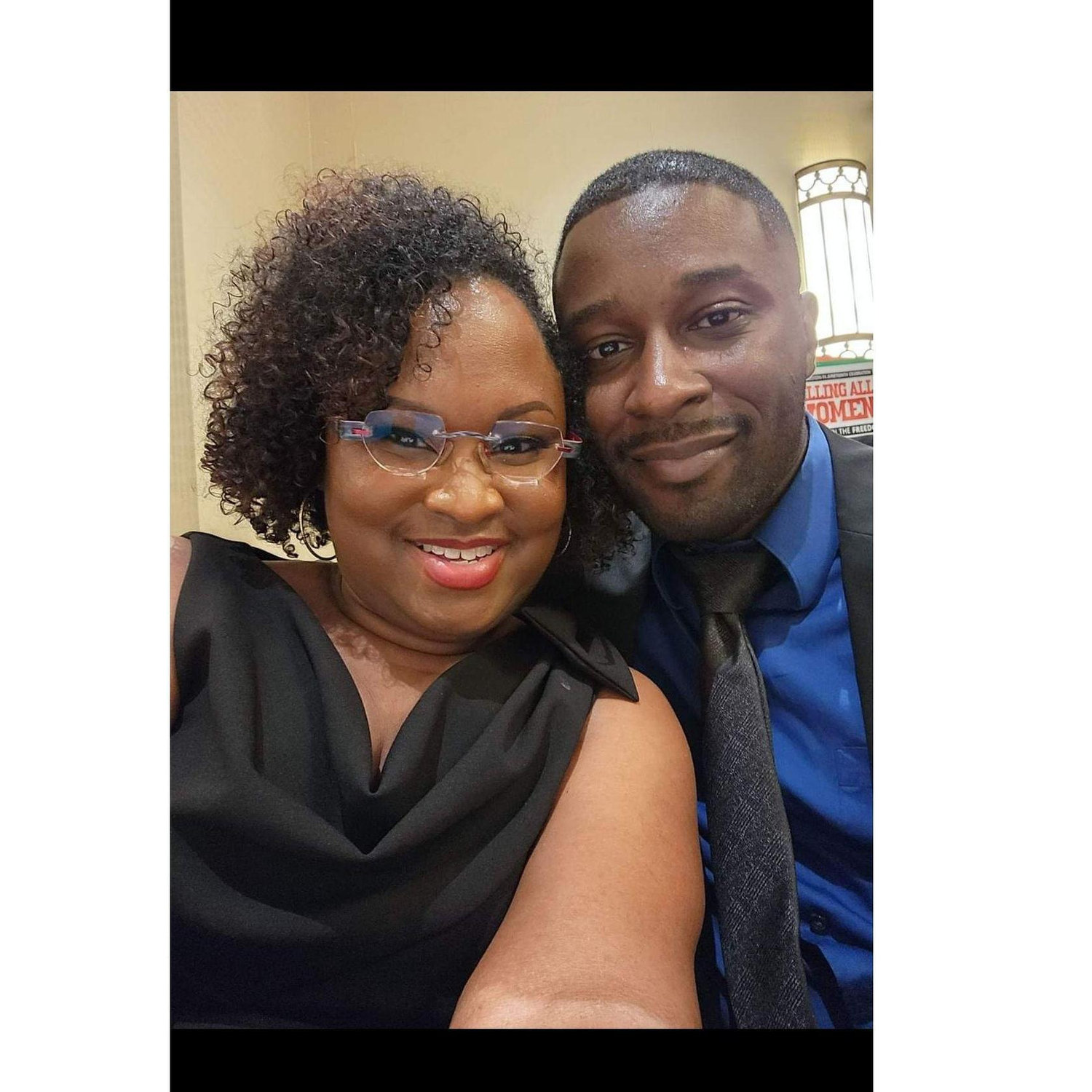 Just another photo together looking cute. We were at a gala celebrating Pittsburgh's Black Leaders.