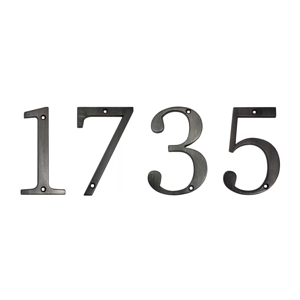 Everbilt 4 in. Aged Bronze Flush Mount House Numbers