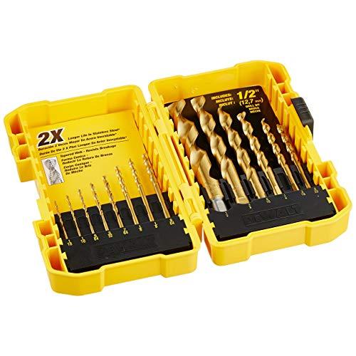 DEWALT DW1341 14-Piece Titanium Speed Tip Drill Bit Set