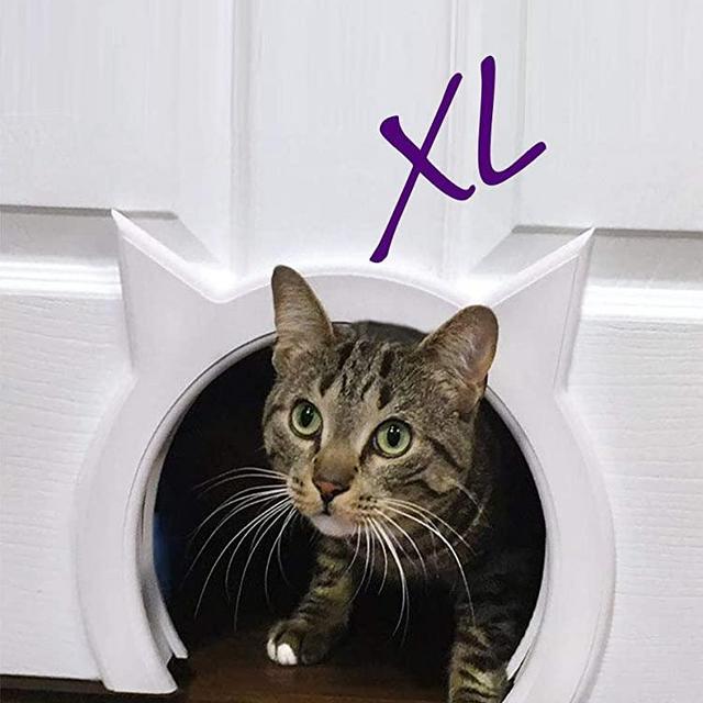 The kitty pass XL Interior Cat Door, Large Cat Door Hidden Litter Box.
