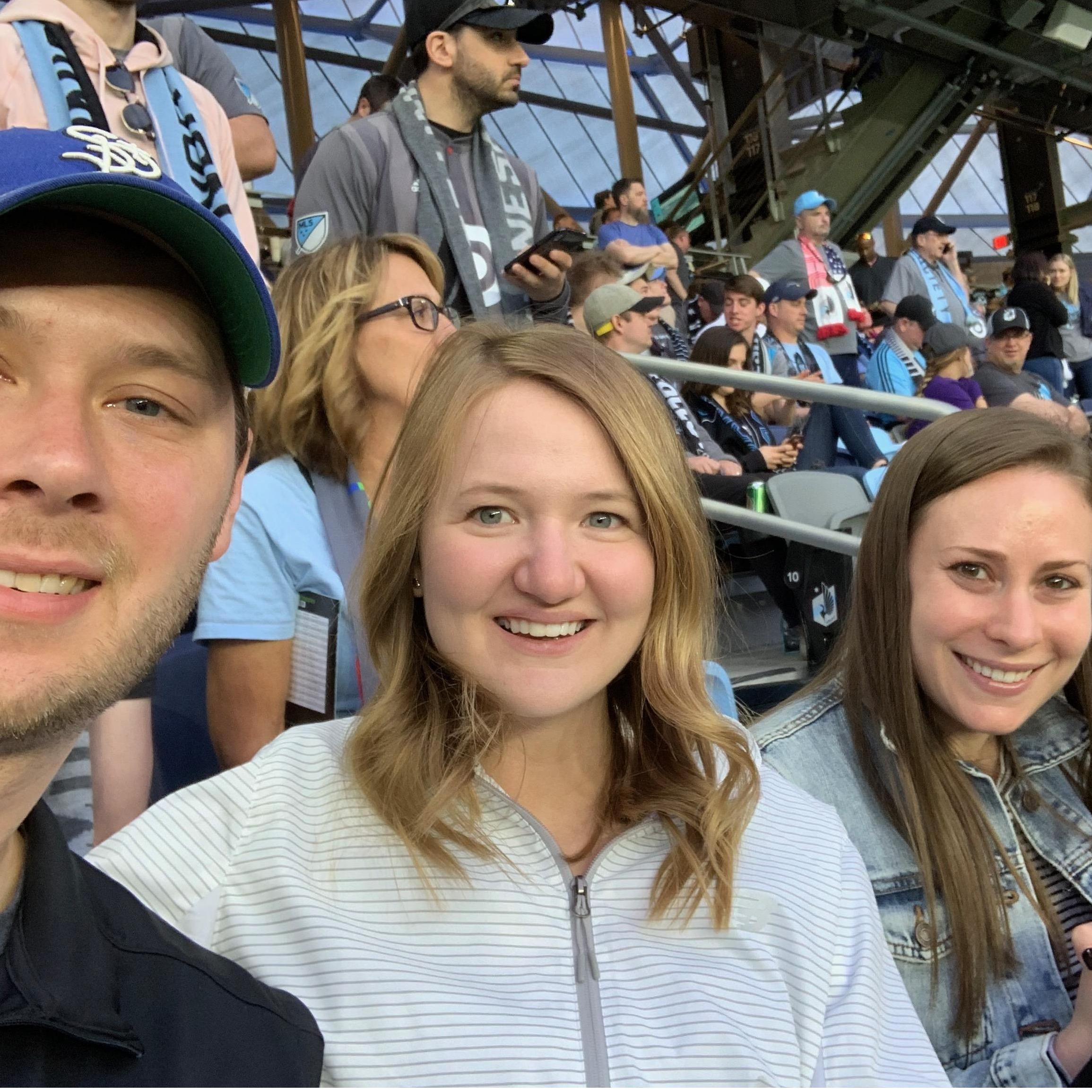Scarves up Minnesota! Our first trip to the new Minnesota United stadium.