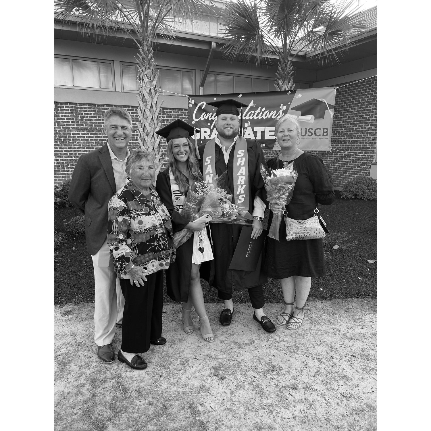 Our family picture at graduation. (April 2023)