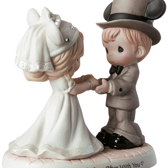 Precious Moments Disney Showcase Wedding Couple 191061 Figurine, One Size, Multi