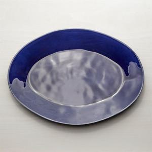 Marin Dark Blue 20" Oval Platter