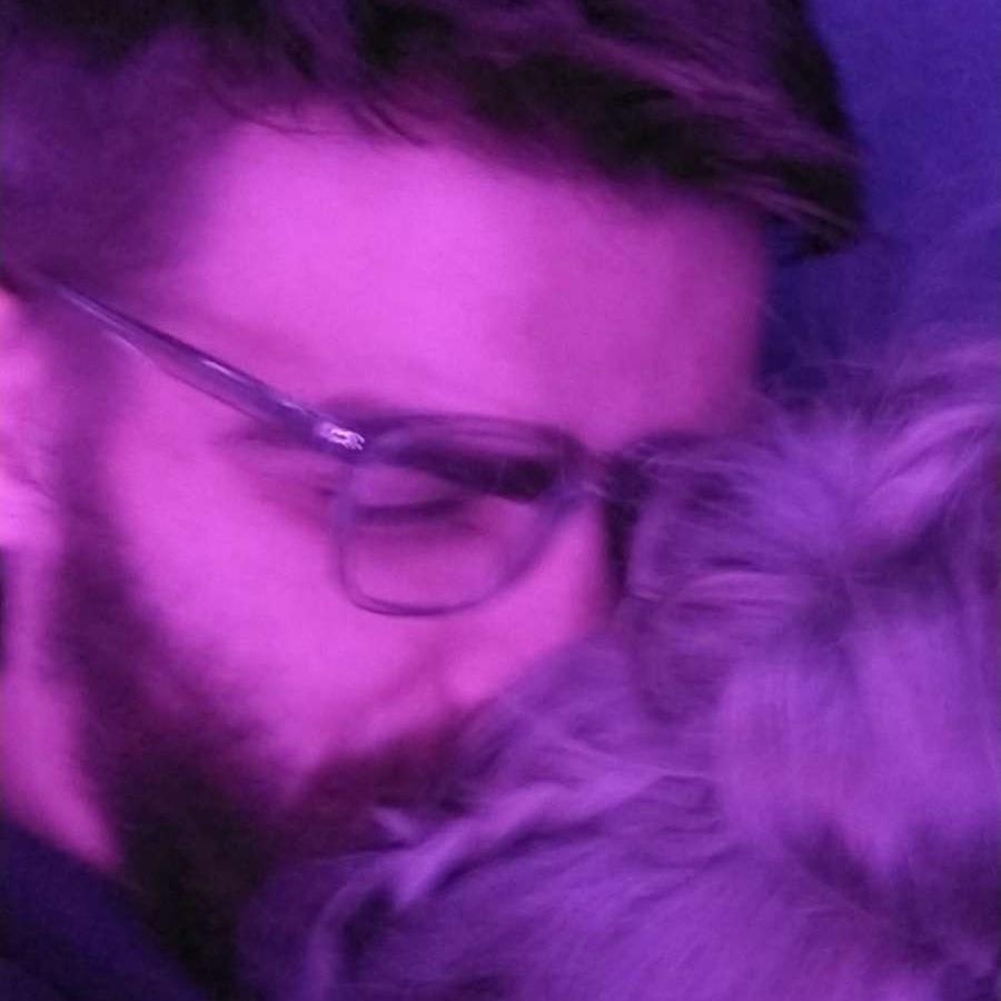 First photo ever of both of us (kinda)