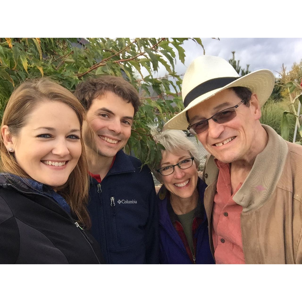 October 2017 - Vashon Island, Washington - spending time with Amanda's Seattle family