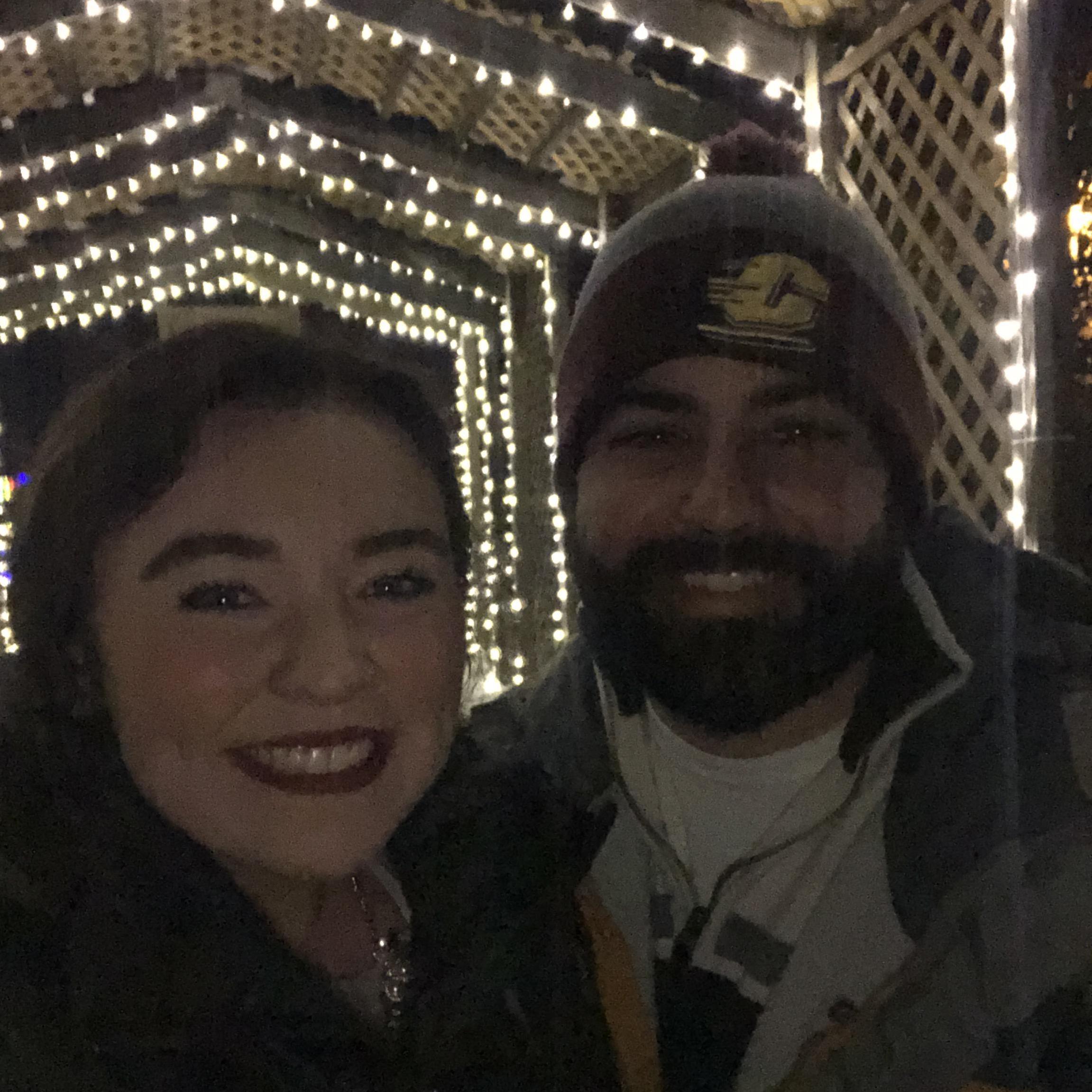 At Potter's Park Zoo in Lansing to see the Christmas lights last Christmas!