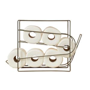 Mesh Top Rolling Toilet Paper Matte Nickel Dispenser