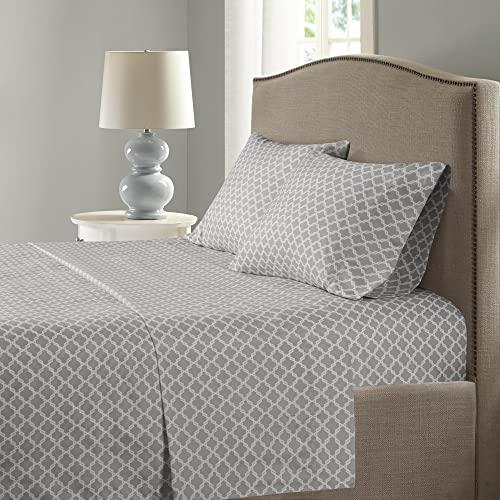 Comfort Spaces Coolmax Moisture Wicking Bed Cooling Sheets for Night Sweats, Queen, Charcoal
