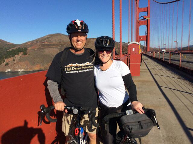 Early dating and bike riding across the Golden Gate Bridge