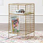 Kids On the Grid Gold 2-Cube Nightstand