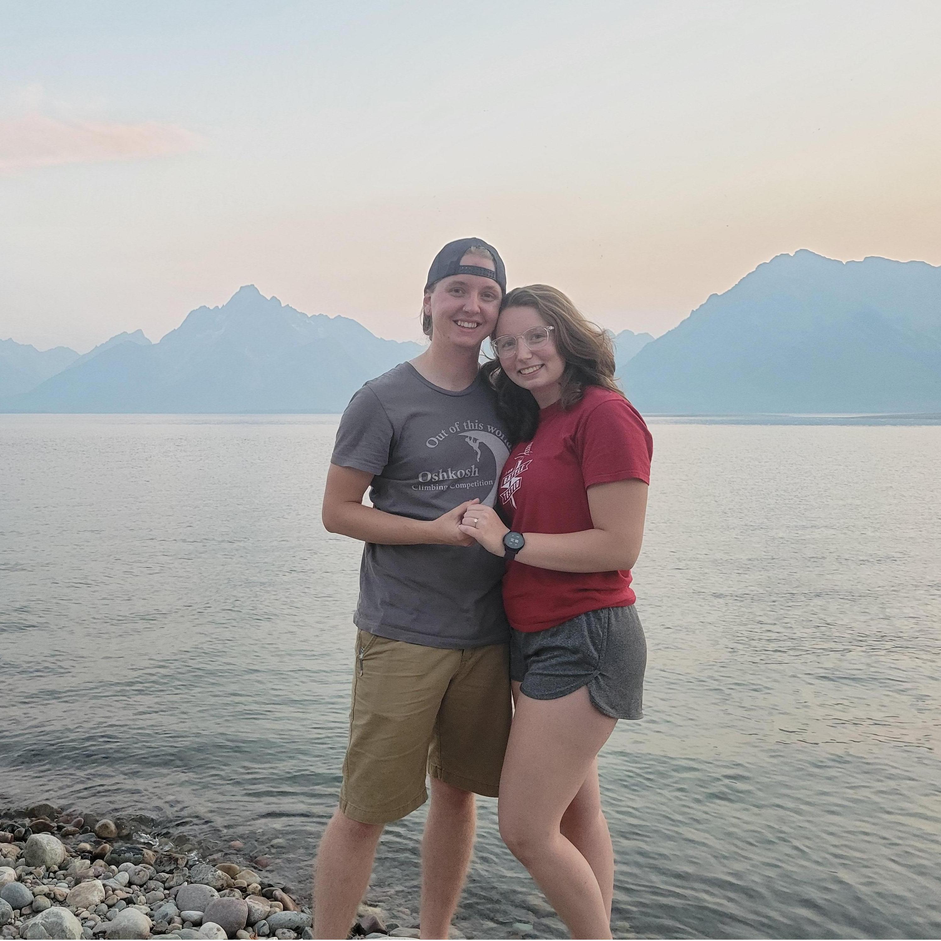 The morning after Leah said YES!