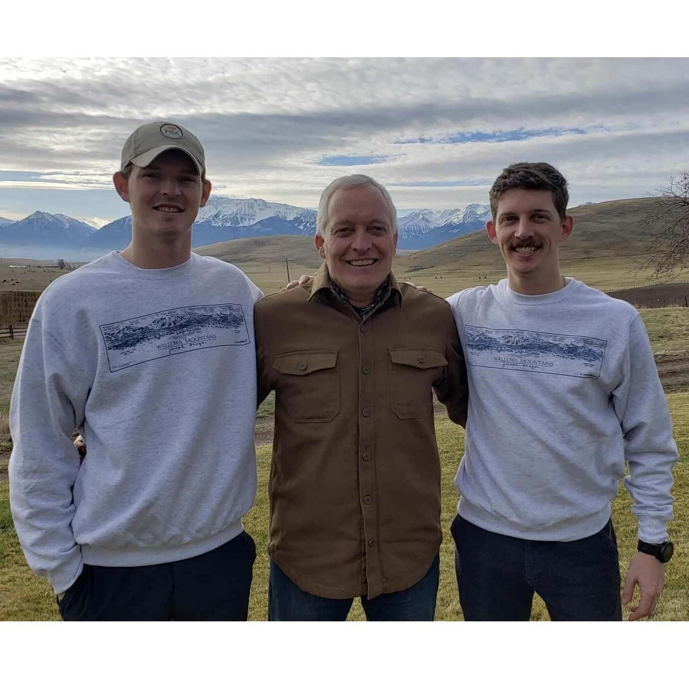 David, Tim, and Anthony during Thanksgiving 2021. Look at Anthony's mustache!