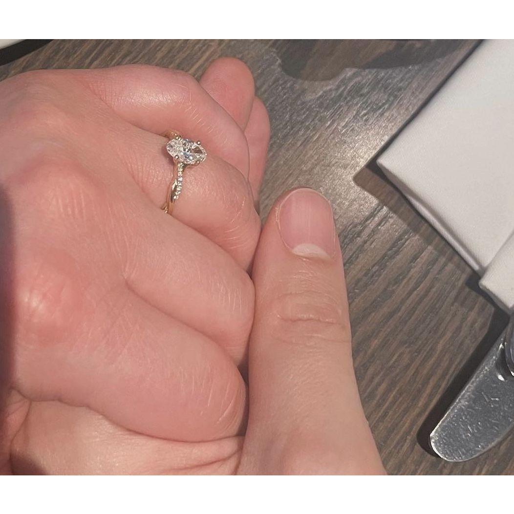 Appreciating being newly engaged over brunch