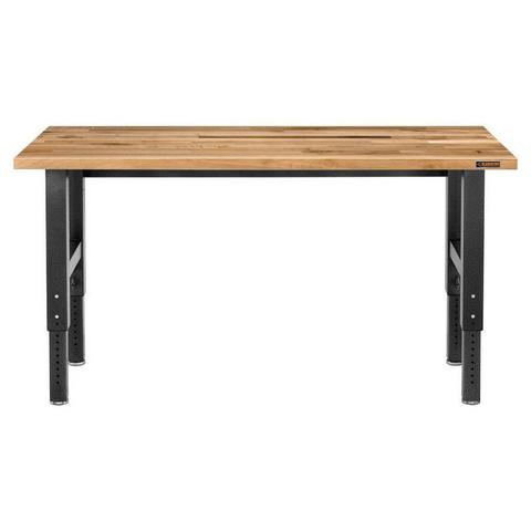 Gladiator Hardwood 72-in W x 42-in H Adjustable Work Bench