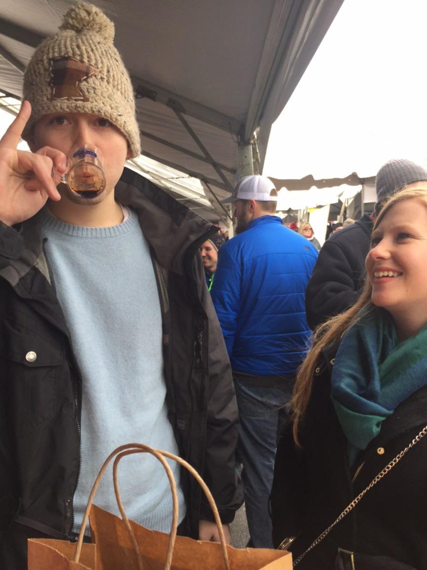 The day Brian asked Laurel to be his girlfriend - Kennett Square Brewfest (February 22, 2019)