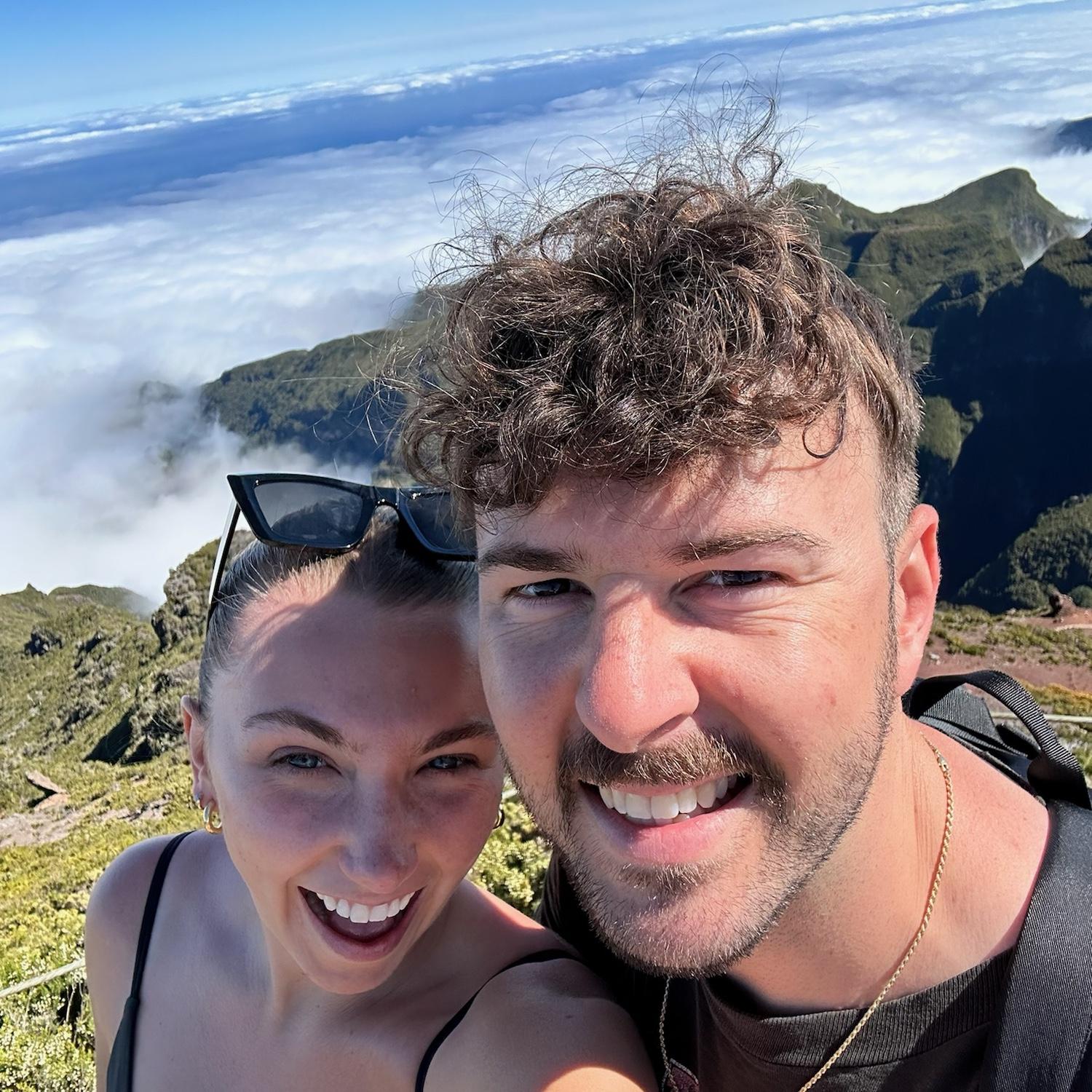 6,108 ft - Hiking above the clouds at Pico Ruivo, Portugal ⛰️