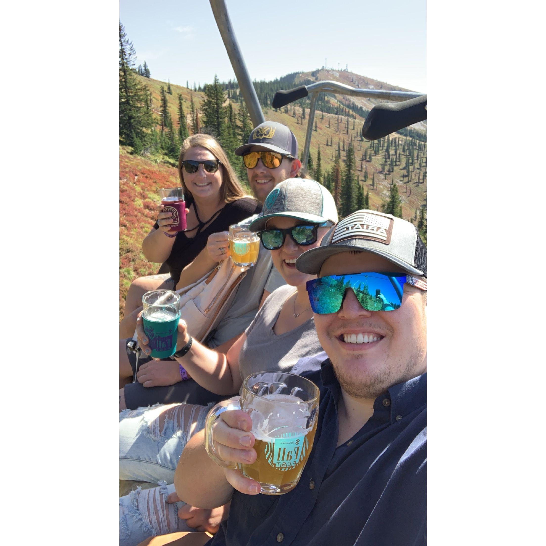 September 2, 2023 - Schweitzer Beer Fest 2023 with our friends, Winter and Kyle. We had so much fun, and decided to make this an annual tradition.