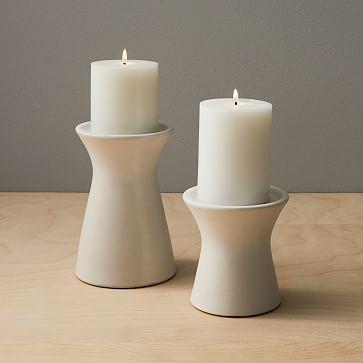 Ceramic Pillar Candleholder-Large