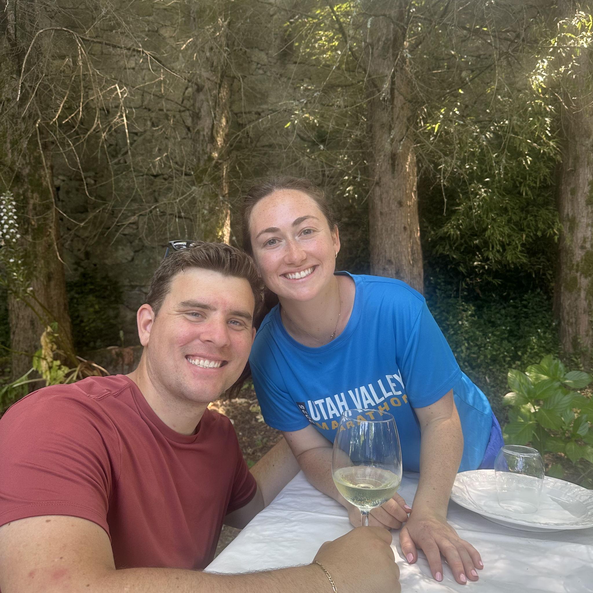 Hydrating while walking through Spain!