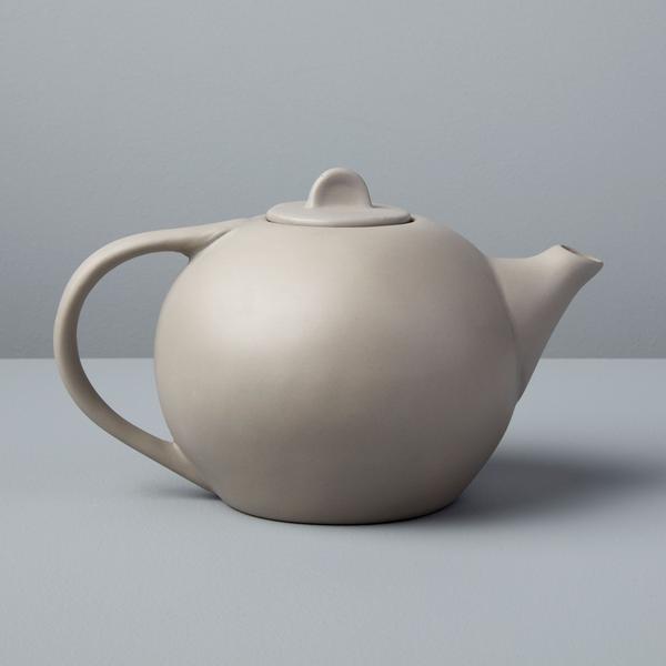 Tam Stoneware Teapot, Pearl