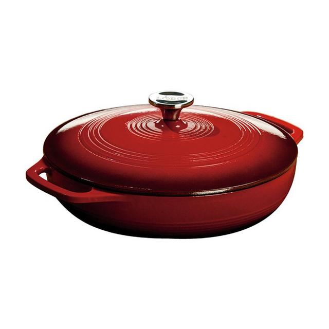 3.6 Quart Blue Essential Enamel Cast Iron Covered Casserole