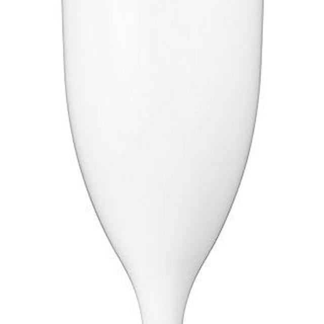 Drinique Unbreakable Champagne Flutes (Set of 4) 6oz Classic Shatterproof, Reusable, Champagne Glass - White