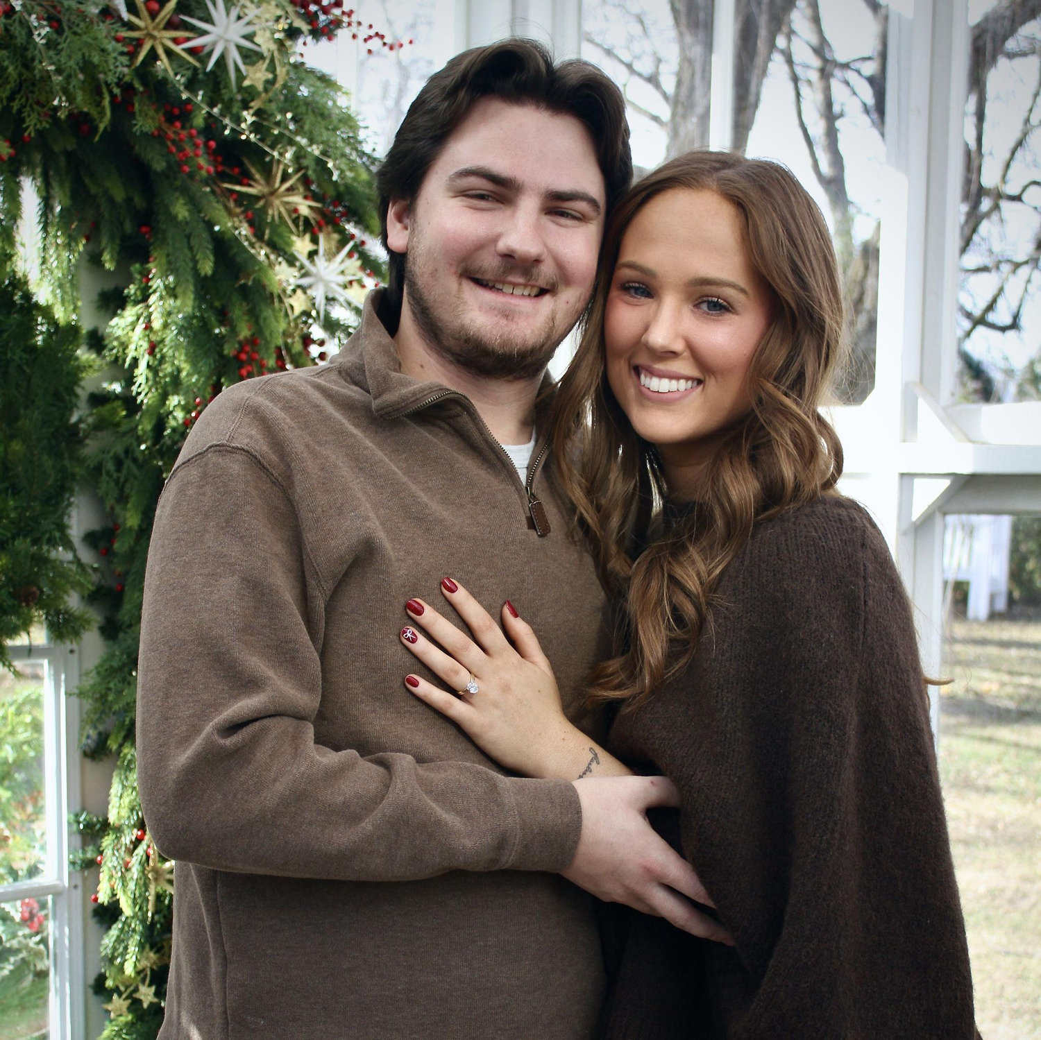 This picture was taken after he proposed!