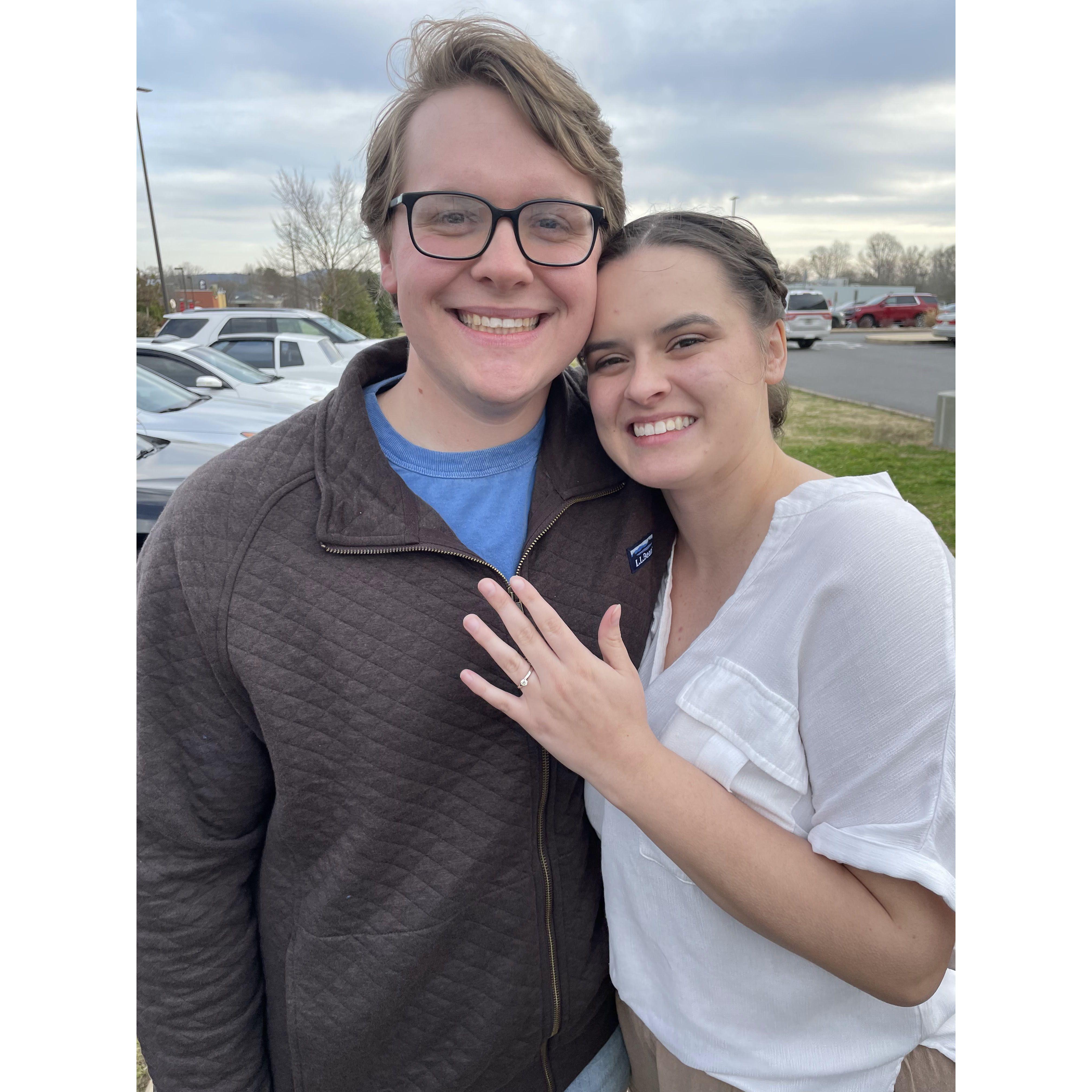 Engagement dinner at Texas Roadhouse